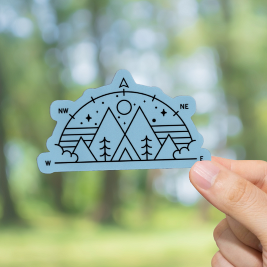 Durable, vinyl, die-cut, Wilderness Sticker.