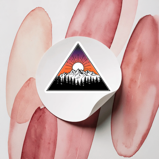 Durable, vinyl, die-cut, Wilderness Triangle Sticker.