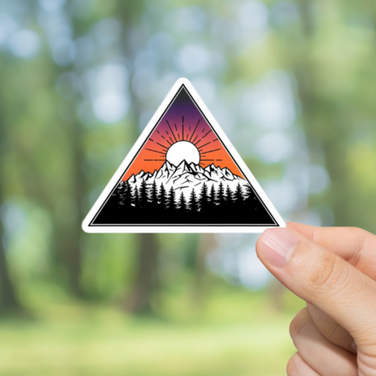 Durable, vinyl, Wilderness Triangle Sticker.