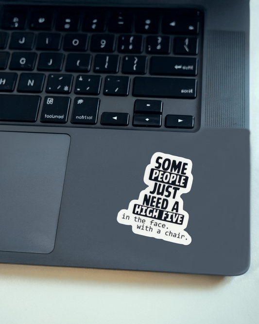 With A Chair Sticker