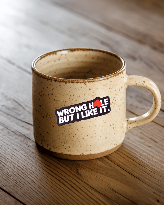 Wrong Hole Sticker