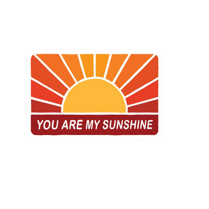 Our You Are My Sunshine Sticker! unique, high-quality, vinyl die-cut, eco-friendly stickers