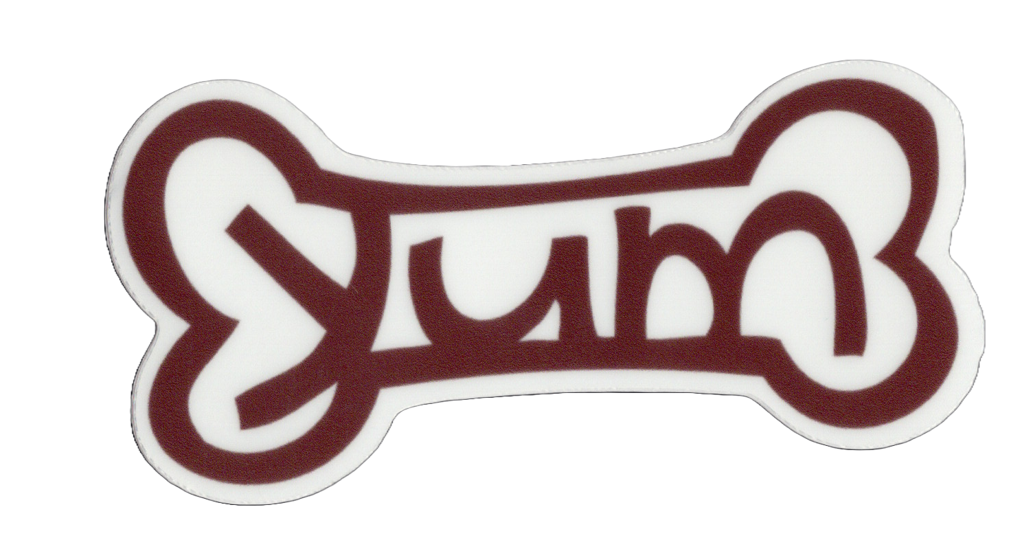 Durable vinyl, die-cut Yum Sticker