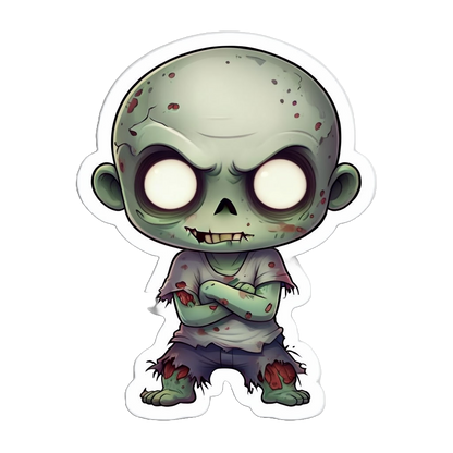 Durable vinyl, die-cut Zombie 2 Sticker