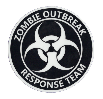 Durable vinyl, die-cut Zombie Sticker