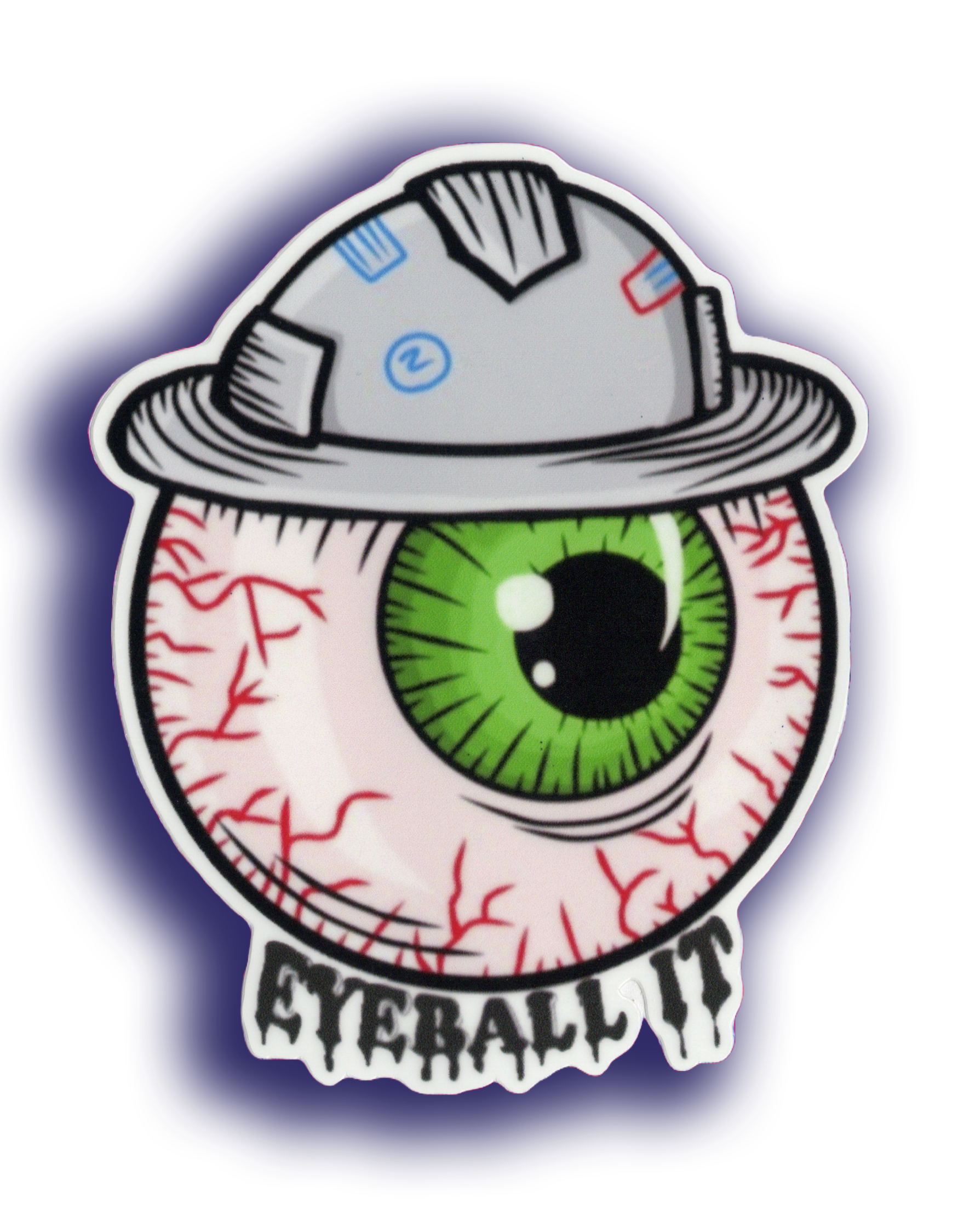 Durable vinyl, die-cut Eyeball Sticker