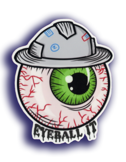 Durable vinyl, die-cut Eyeball Sticker