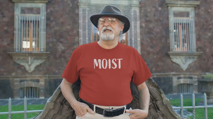 Ollie's: 'Moist' - 100% Cotton Graphic T-Shirt