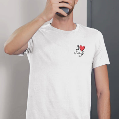 Ollie's: 'I Love Dogs Woof' - 100% Cotton T-shirt