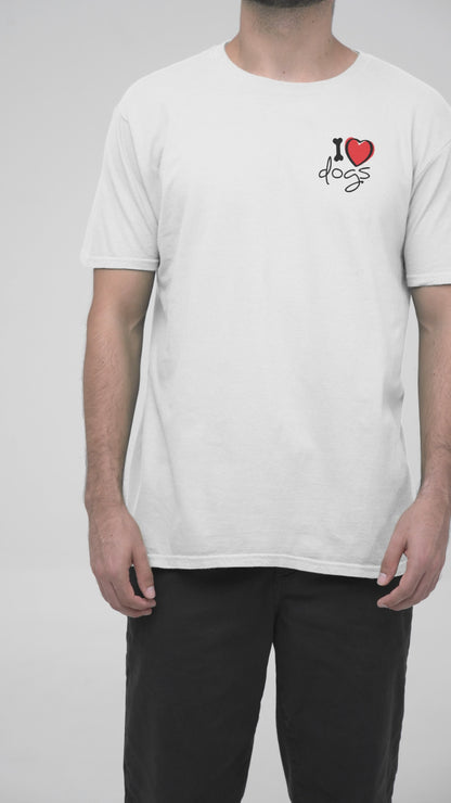 Ollie's: 'Peace Love Dogs' - 100% Cotton T-shirt