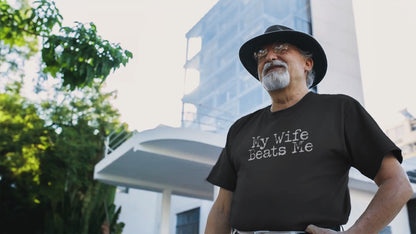 Ollie's: 'My Wife Beats Me' - 100% Cotton T-Shirt