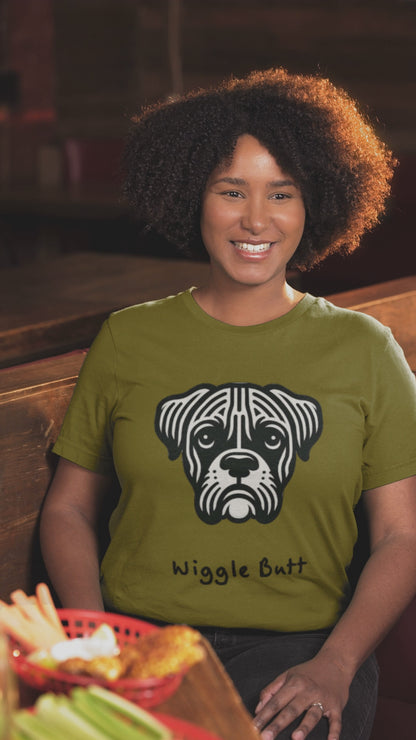 Ollie's: 'Wiggle Butt'- 100% Cotton T-shirt