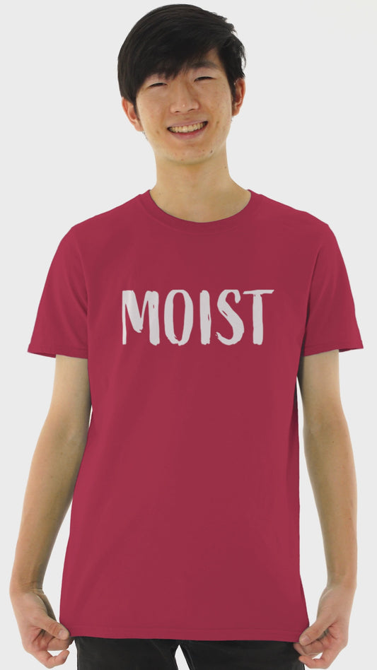 Ollie's: 'Moist' - 100% Cotton Graphic T-Shirt