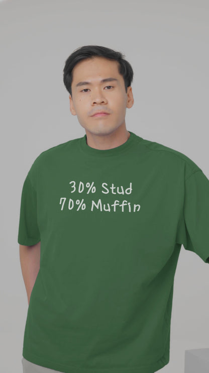 Ollie's '30% Stud 70% Muffin' - 100% Cotton T-shirt